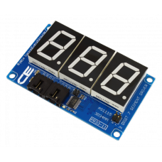 AS1115 34mm 3-Character Red 7-Segment Hexidecimal Display with I2C Interface